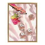 Sylvie Game Night Billiards Framed Canvas by Honey Island Studio