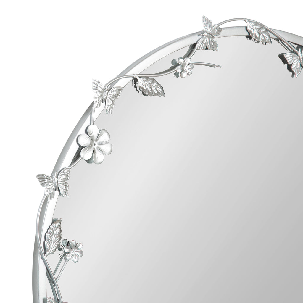 Rosella Floral Wall Mirror Metal