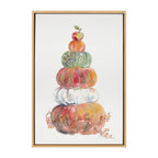 Sylvie Pumpkin Topiary Framed Canvas by Patricia Shaw