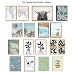 Sylvie Modern Botanical Framed Canvas Set by The Creative Bunch Studio
