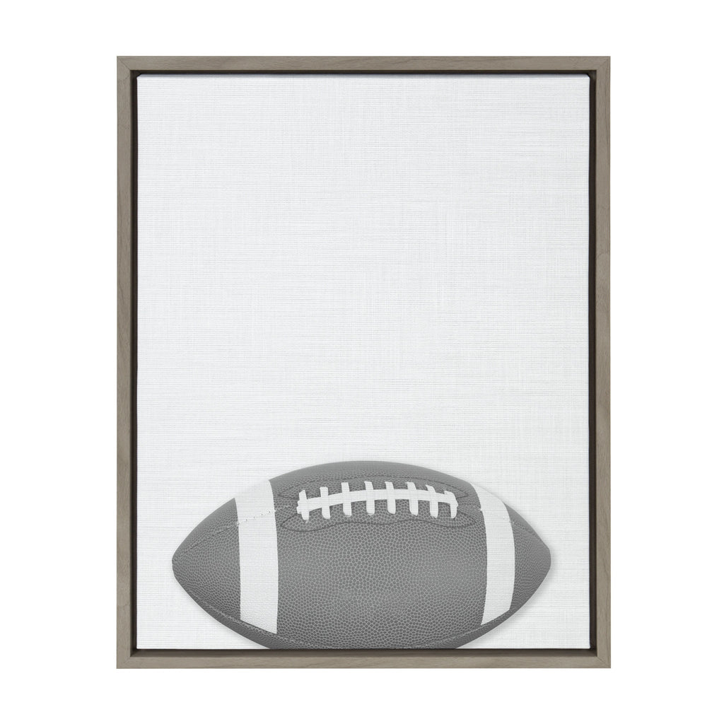 Sylvie Football Portrait Framed Canvas, Gray 18x24