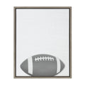 Sylvie Football Portrait Framed Canvas, Gray 18x24
