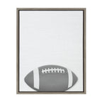Sylvie Football Portrait Framed Canvas, Gray 18x24