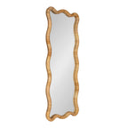 Rahfy Rattan Rectangle Scallop Mirror