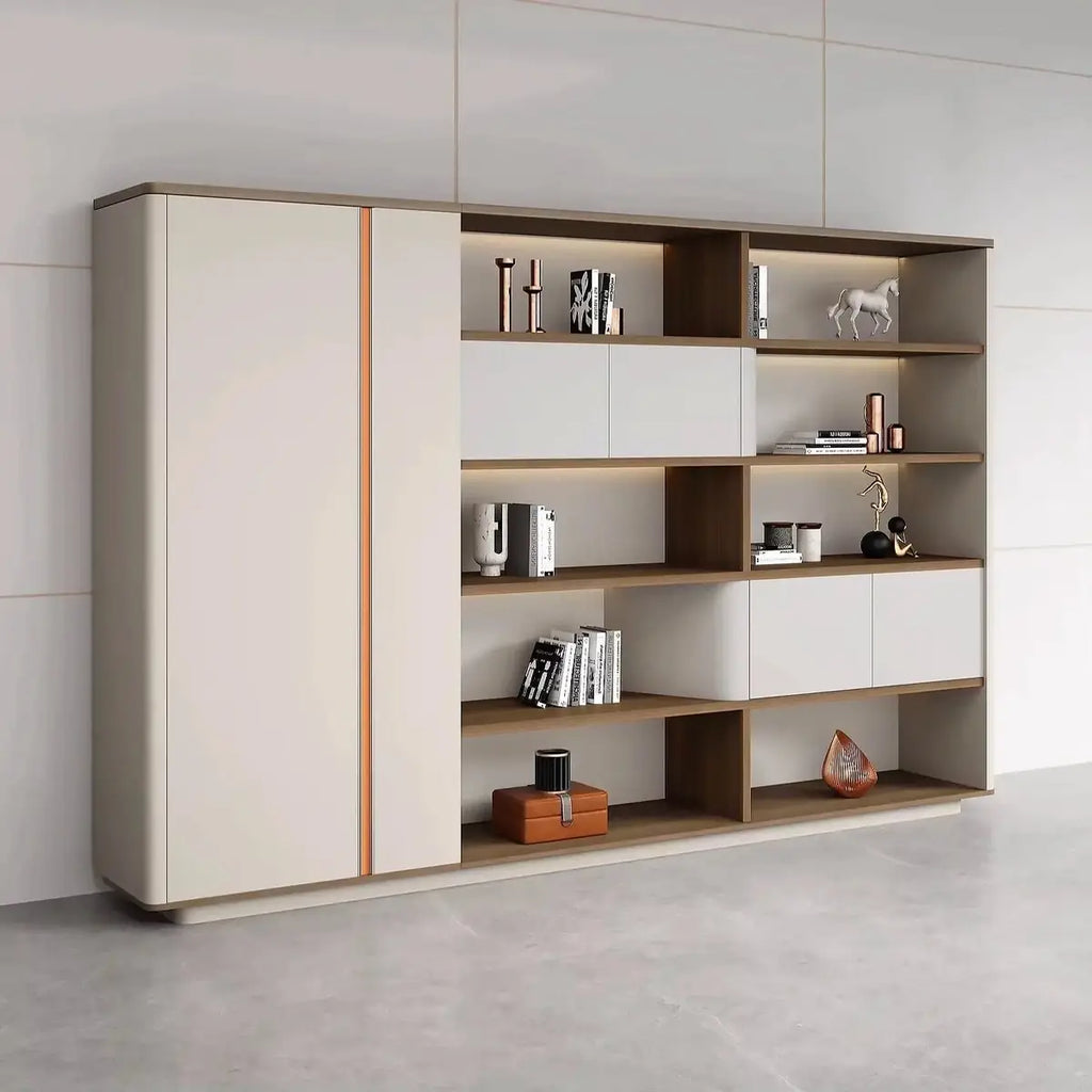 Hadwyn · Office Shelves w/ Lighting & Storage