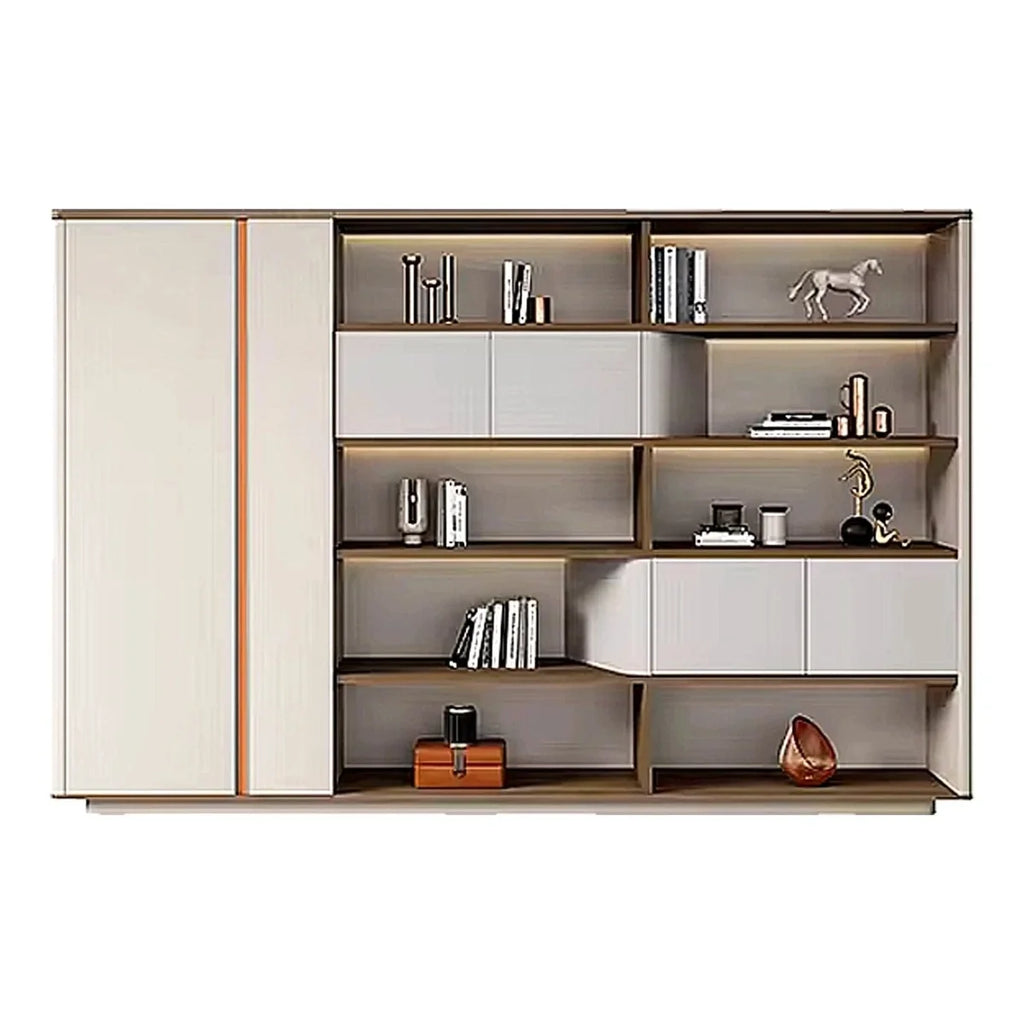 Hadwyn · Office Shelves w/ Lighting & Storage