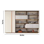 Hadwyn · Office Shelves w/ Lighting & Storage