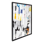 Sylvie NC Street Art 2, Inner Battle, and Abstract Sunset Framed Canvas