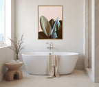 Sylvie Ficus Elastica Framed Canvas by Alicia Bock
