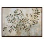 Sylvie Olive Tree Abstract Framed Canvas by The Creative Bunch Studio