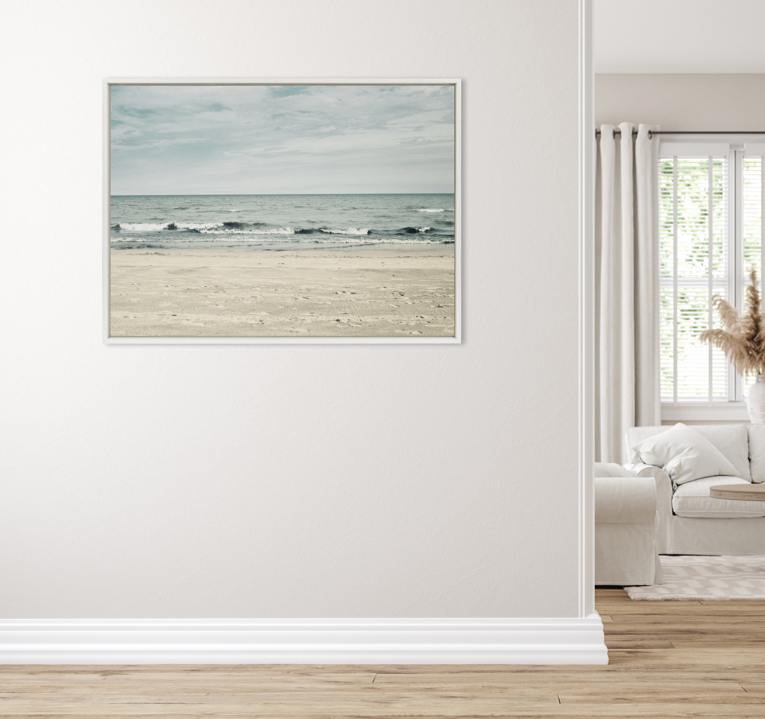 Sylvie Beach 2 Framed Canvas by Emiko and Mark Franzen of F2Images