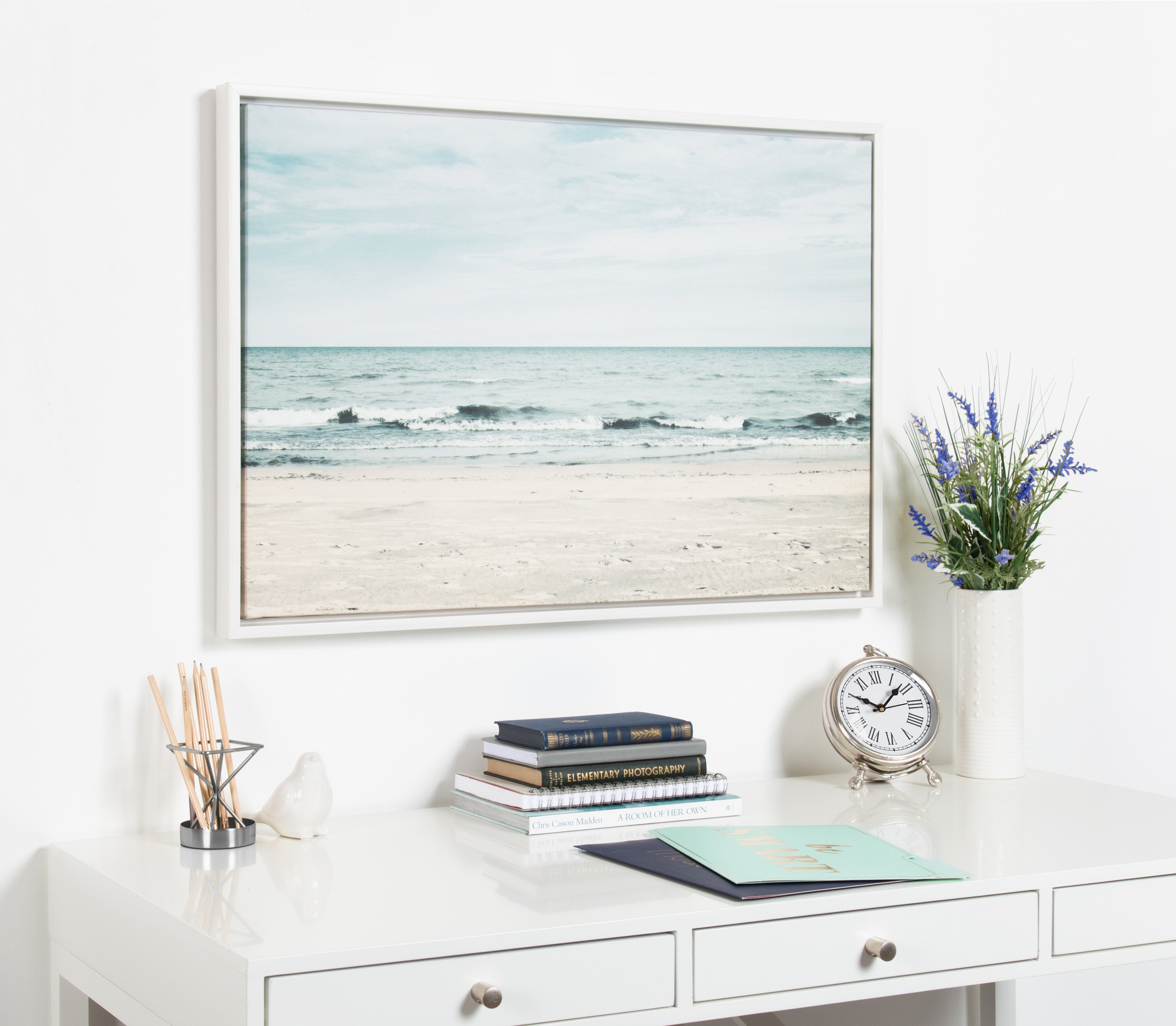 Sylvie Beach 2 Framed Canvas by Emiko and Mark Franzen of F2Images