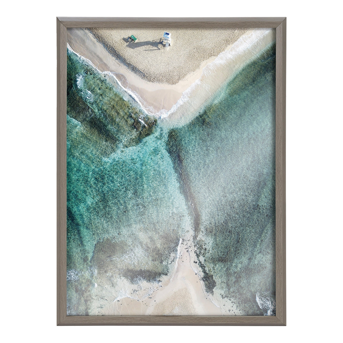 Blake Poipu Beach Framed Printed Art by Rachel Bolgov