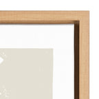 Sylvie Burst Neutral Framed Canvas by Statement Goods