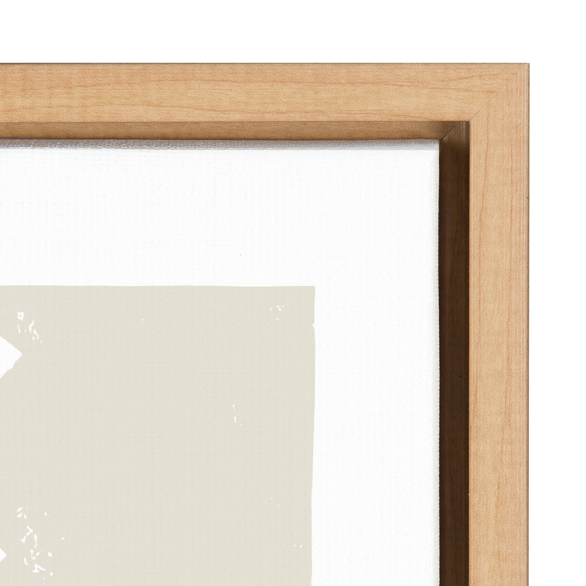Sylvie Burst Neutral Framed Canvas by Statement Goods