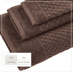 Cotton Diamond Waffle Weave Bath Towel Set - Grayson Collection