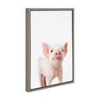 Sylvie Animal Studio Piglet Framed Canvas by Amy Peterson Art Studio