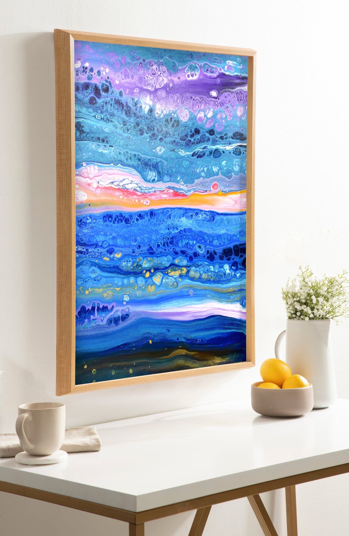Blake Tropical Tides Framed Printed Art by Xizhou Xie