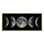 Sylvie Phases of the Moon Framed Canvas by The Creative Bunch Studio