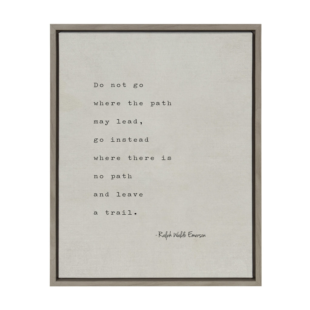 Sylvie Emerson Quote Framed Canvas by Shawn St.Peter - Saint and Sailor Studios