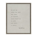 Sylvie Emerson Quote Framed Canvas by Shawn St.Peter - Saint and Sailor Studios