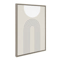 Sylvie Full Moon over the Mountain Top Framed Canvas by The Creative Bunch Studio