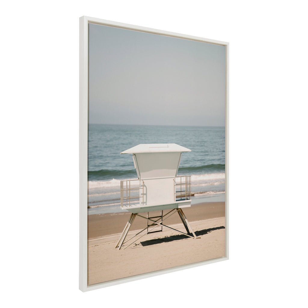 Sylvie Surf Shack Framed Canvas by Crystal Lynn Collins