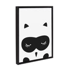 Sylvie Modern Baby Owl Framed Canvas by Rachel Lee of My Dream Wall