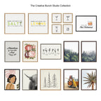 Sylvie Lush Green Forest On A Foggy Day Framed Canvas by The Creative Bunch Studio