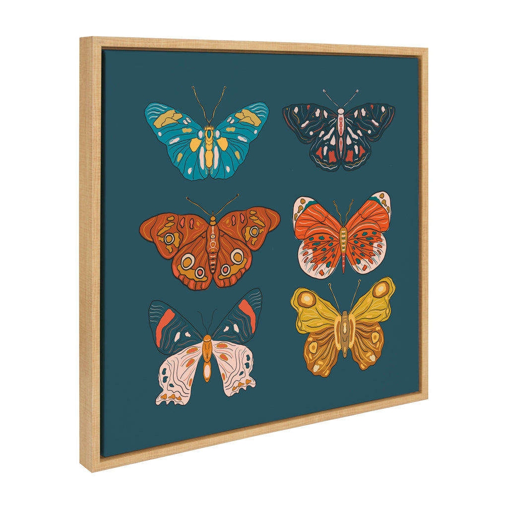 Sylvie Free Wings Framed Canvas by Oris Eddu