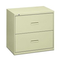 Hon Filing Cabinet - 400 Series Two-Drawer Lateral File Cabinet, 30W X 19-1/4D X 28-3/8H, Putty (434Ll)