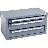 Huot 13500 Three-Drawer Fractional Tap Dispenser Cabinet For Fractional Sizes 1/4-20 To 1-12