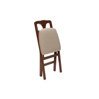 Meco Stakmore Queen Anne Folding Chair Cherry Finish, Set Of 2,