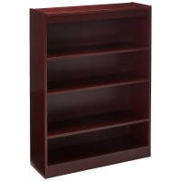 Lorell Bookcase, 36 X 12 X 48, Mahogany