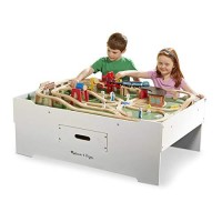 Melissa & Doug Deluxe Wooden Multi-Activity Play Table For Playroom