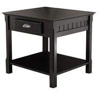 Winsome Wood Timber Occasional Table, Black, 2197 X 2205 X 2197 Inches
