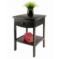 Winsome Wood Claire Accent Table, Black