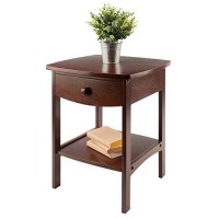 Winsome Wood Claire Accent Table, Walnut