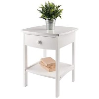 Winsome Wood Claire Accent Table, White