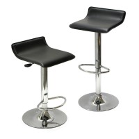Winsome Wood Air Lift Adjustable Stools, Set Of 2