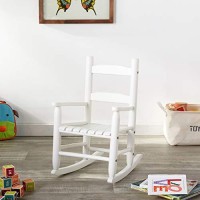 Lipper International Childs Rocking Chair, 145 W X 1975 D X 2375 H, White