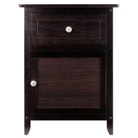 Winsome Eugene Accent Table, 189 Inches, Espresso