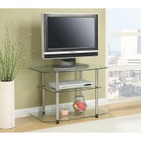 Convenience Concepts Designs2Go Classic Glass Tv Stand, Glass