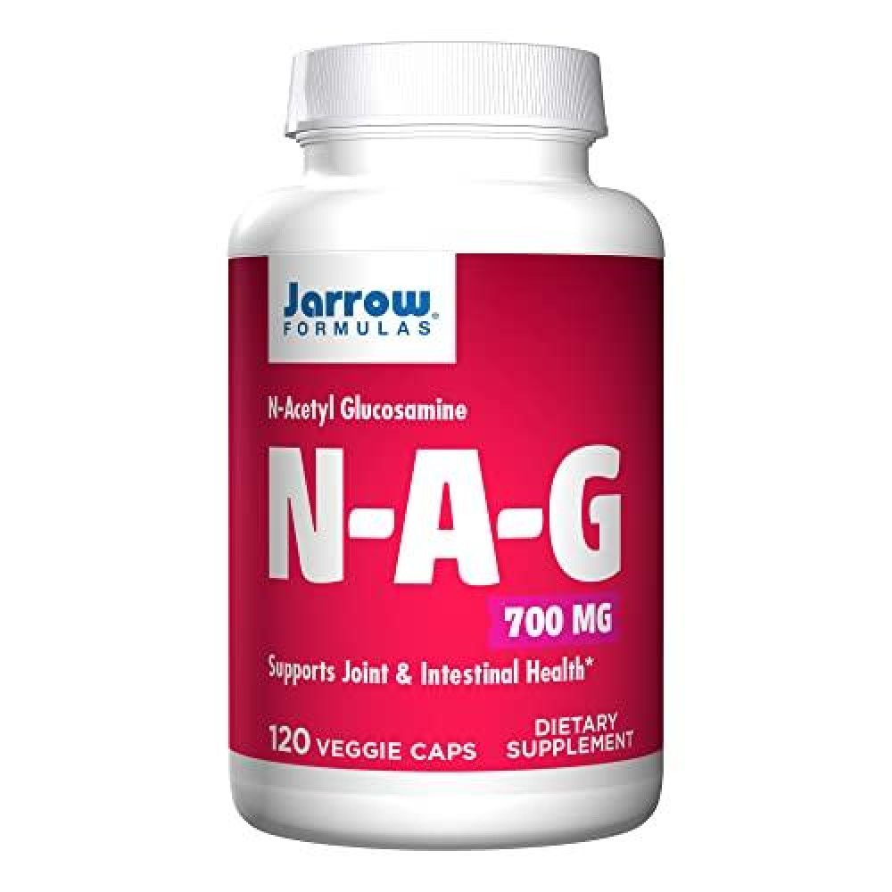 Jarrow Formulas N-A-G 700 Mg - 120 Veggie Caps - N-Acetyl Glucosamine - Versatile Form Of Glucosamine - Supports Joint Intestinal Health - Up To 120 Servings