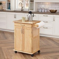 Homestyles General Line Mobile Kitchen Cart, Natural