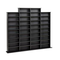 Prepac Quad Width Wall Storage Cabinet, Black