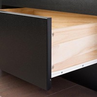 Prepac Mates Platform Storage Bed With 6 Drawers, King, Black