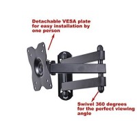 Videosecu Tv Swing Arm Wall Mount For Sansui 19 To 39 Sledvd196 Sled1928 Sled1937 Sled1980 Sledvd197 Sledvd198 Sled2282 Sled2280 Sledvd226 Sled2228 Sled2237 Sled2480 Sled2400 Sled2900 Sled3200 Bjl