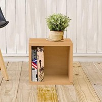 Way Basics 1 Tier Eco Stackable Storage Cube, Cubby Organizer (Tool-Free Assembly And Uniquely Crafted From Sustainable Non Toxic Zboard Paperboard), Natural
