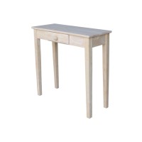 International Concepts Rectangular Hall Table, Unfinished